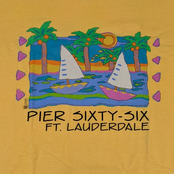 1995 Pier Sixty-Six Ft. Lauderdale Florida T-shirt - Picture 2 of 4